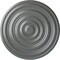 Ekena Millwork Carton Ceiling Medallion (For Canopies up to 2 5/8"), Hand-Painted Platinum, 12 5/8"OD x 1"P CM13CAPLS - alternate 1
